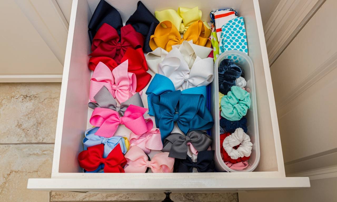 Headbands in a drawer